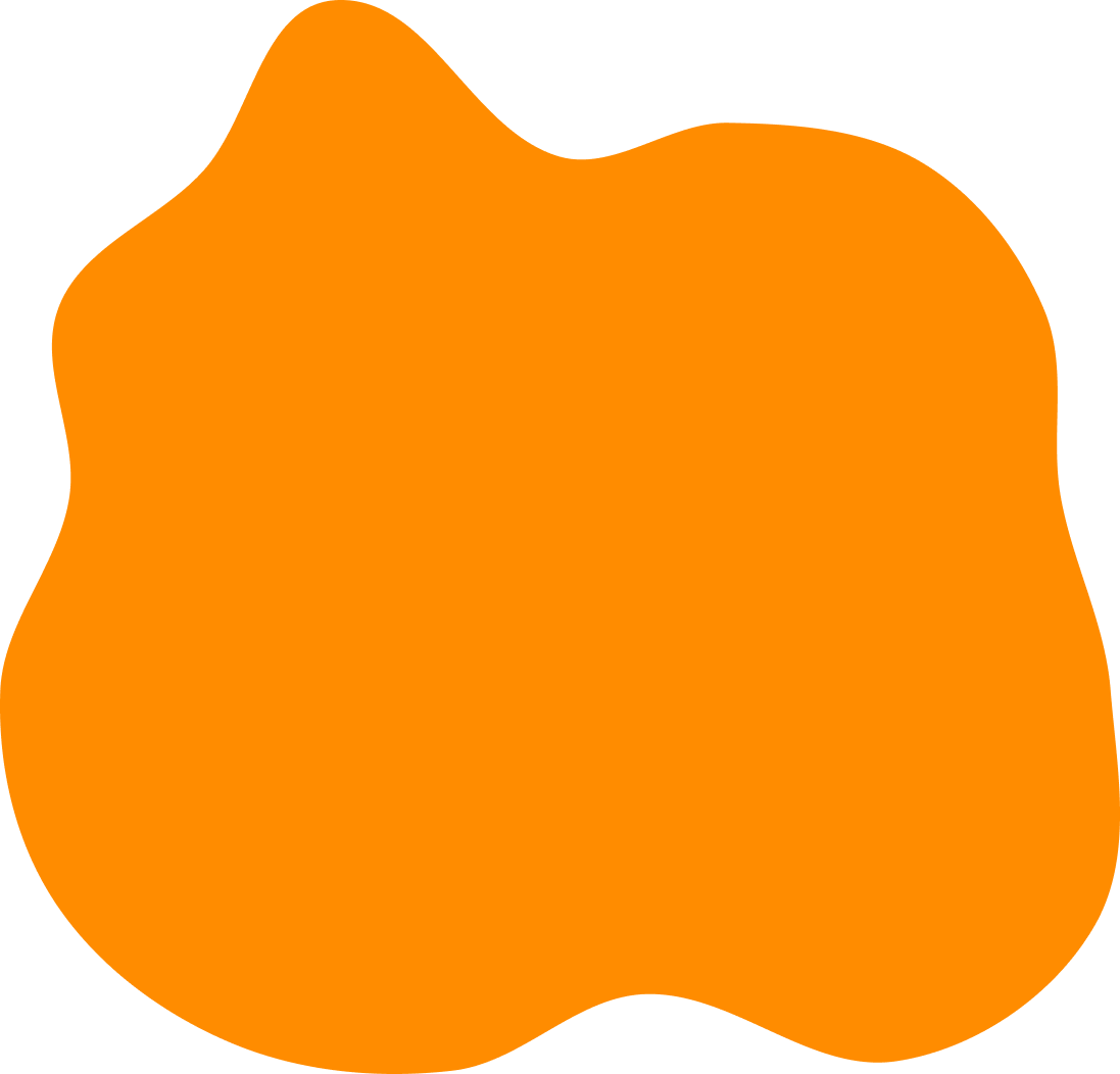 Orange Blob Background