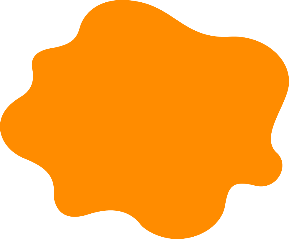 Orange Blob Background